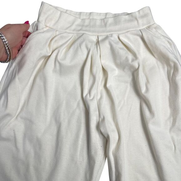 VTG 80s Harem High Waist Stirrup Pants Sz M Stretch Pleated Pockets Riding Pant - Picture 4 of 7